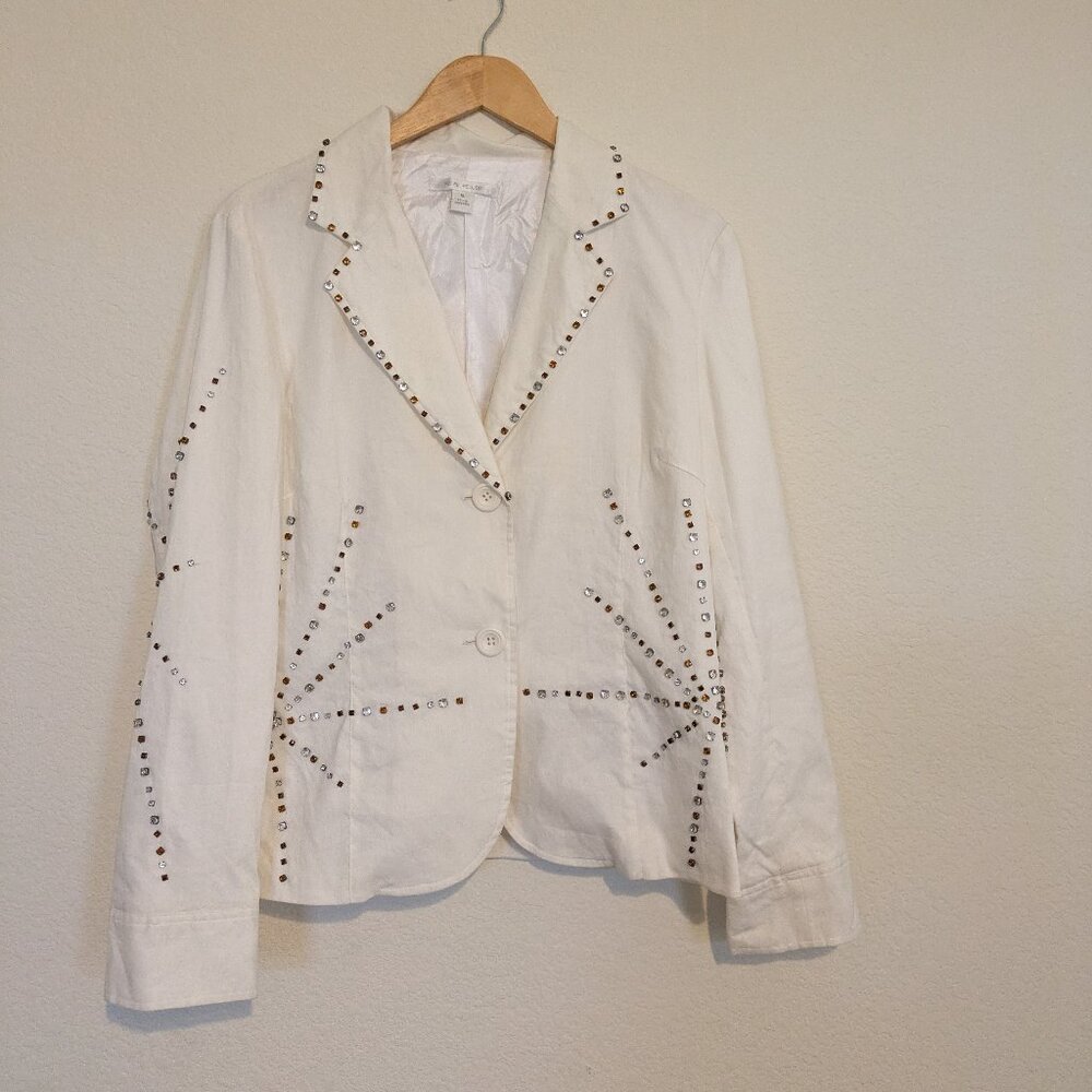 XL Peppe Peluso linen Blazer w/Flair